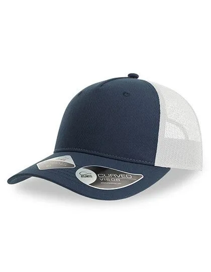 Atlantis Headwear Atlantis Headwear Zion Cap Mesh zweifarbig aus Recyceltem Polyester, Navy/weiß, – Produktbild 1 von 2