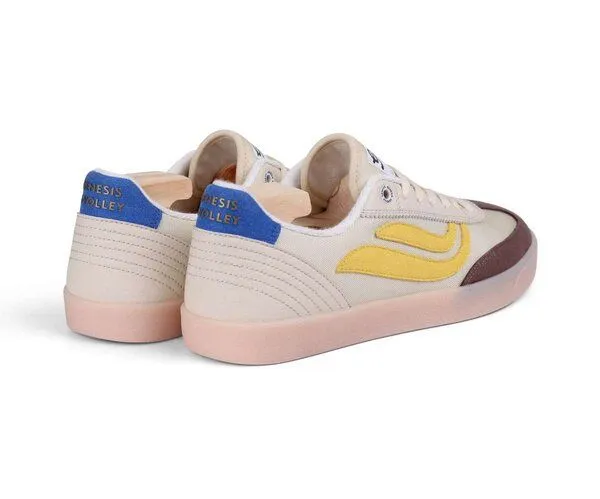 Genesis Footwear Genesis Footwear G-Volley Mesh Vegan Sneaker, Brown/creme/yellow, – Produktbild 2 von 4