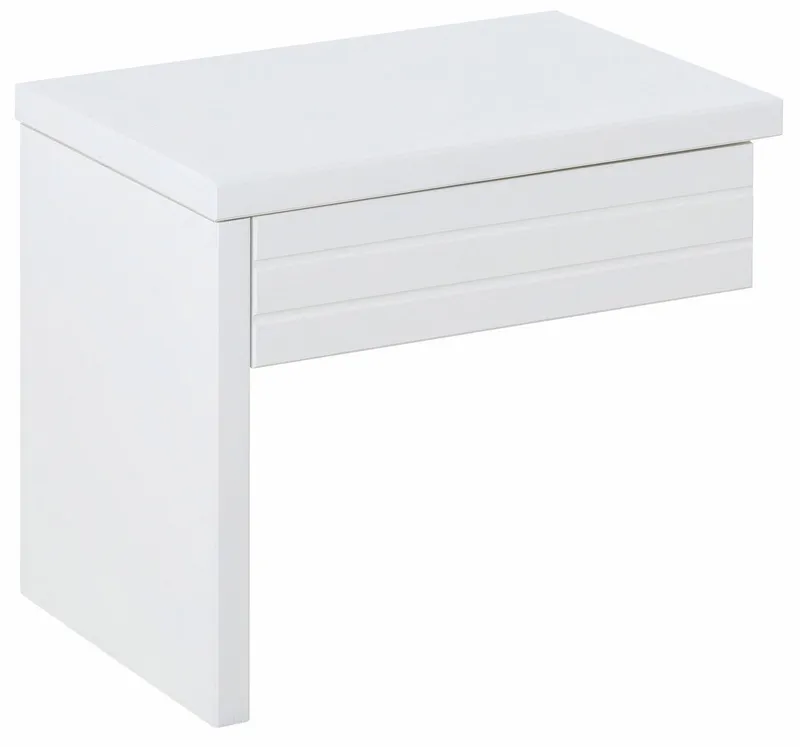 OTTO home Nachttisch "CAPRE", Made in Europe, FSC® zertifiziertes Massivholz, mit praktischer Schublade, pflegeleichte Oberfläche, Weiß, – Produktbild 4 von 5