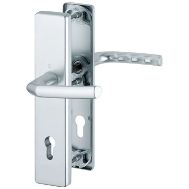 HOPPE Hoppe HT-SI-Drückergarnitur, PZ, E92, VK10, 67-72, RH12, ALU, 1117/2221A/2440, Birmingham, oh.ZA, F1 – Produktbild 1 von 1