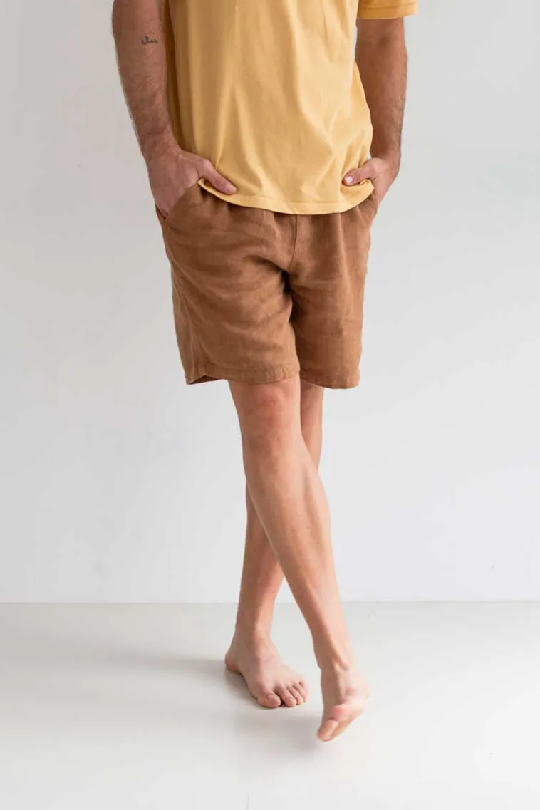 TWOTHIRDS TWOTHIRDS Herren vegan Shorts Bagaat Adobe Braun, Braun, – Produktbild 2 von 2