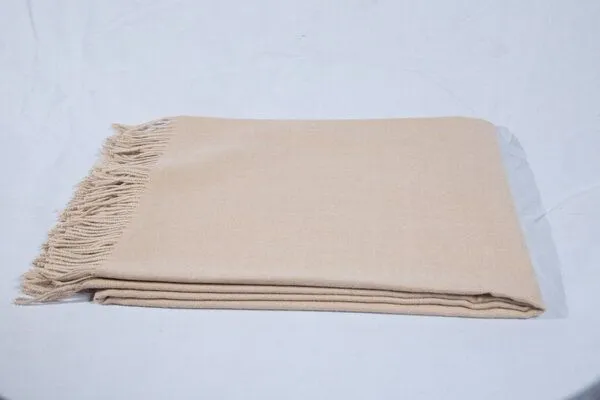 Alpenleder Alpenleder Alpaka-Decke, Latte macchiato, – Produktbild 1 von 2
