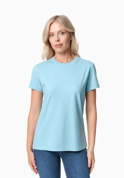 ORGANICATION ORGANICATION TENNUR | Basic T-Shirt aus Bio-Baumwolle, Retro blue, – Produktbild 1 von 4