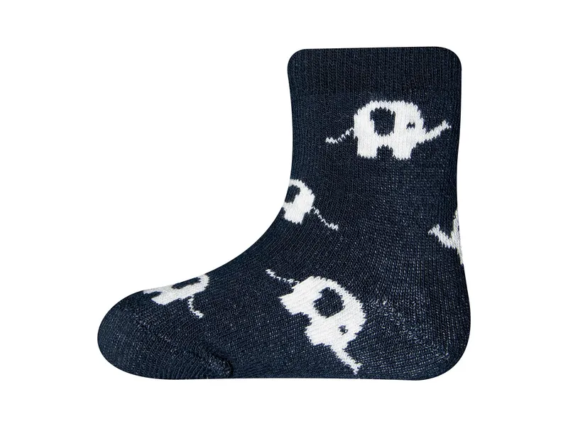 Ewers Baby- und Kinderthermosocken 2er Pack Elefant navy Gr. 16-17 – Produktbild 2 von 2