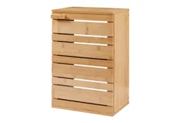 en.casa Hängeschrank »Epind« Badezimmerschrank hängend 50 x 33 x 20 cm Bambus Natur – Produktbild 1 von 1