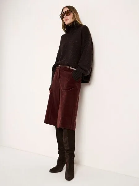 LANIUS LANIUS Oversized Pullover, Braun-bitter-chocolate-tweed, – Produktbild 4 von 4