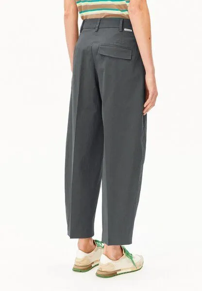 ARMEDANGELS ARMEDANGELS BARREL TWILL Damen Webhose aus Bio-Baumwoll Mix, Space steel, – Produktbild 2 von 4