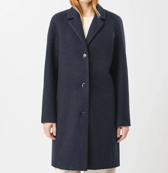 LangerChen LangerChen Wollmantel - Classical Coat II - aus Bio-Wolle, Blaugrau (graphite), – Produktbild 2 von 3