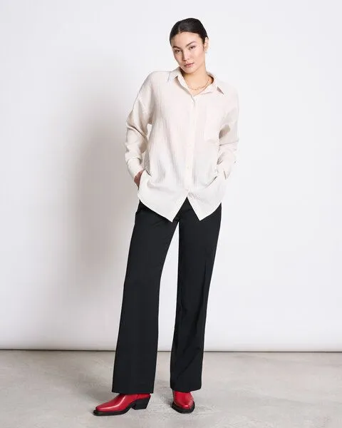 JAN N JUNE JAN N JUNE Hemdbluse SKUR, Offwhite, – Produktbild 1 von 3