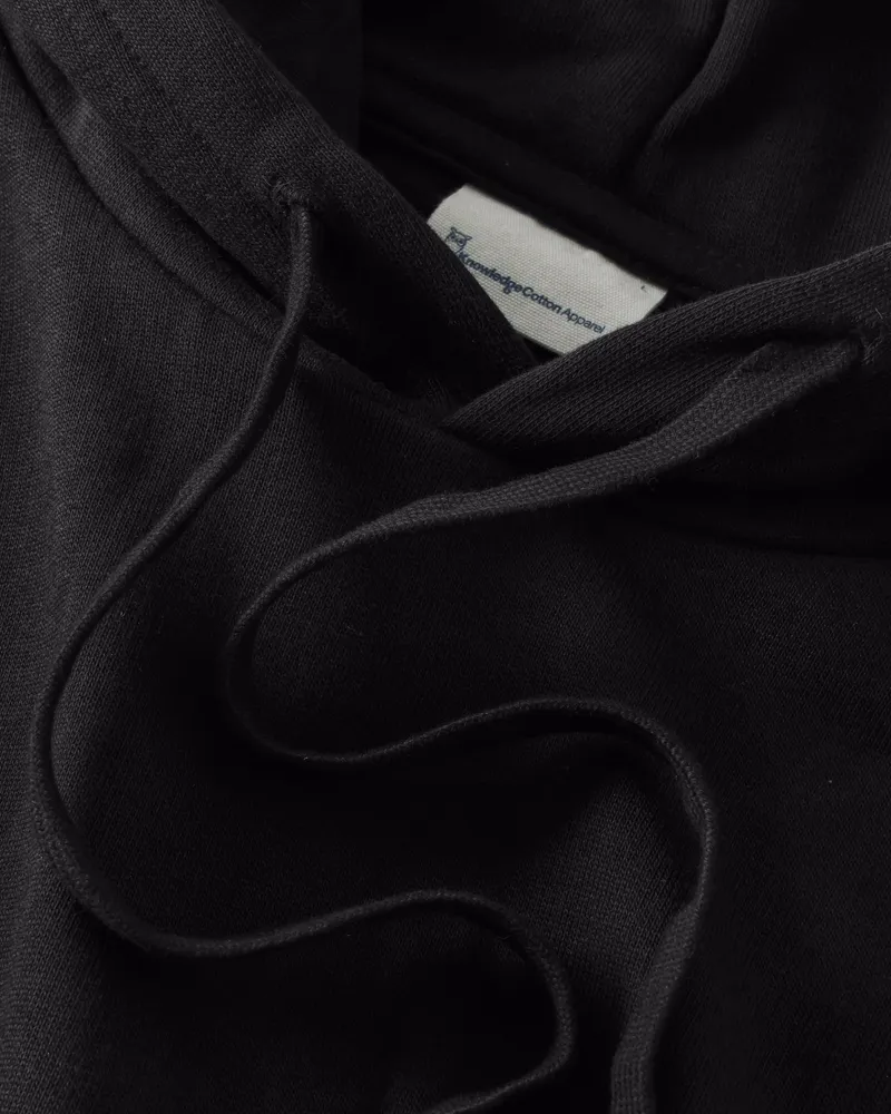 KnowledgeCotton Apparel KnowledgeCotton Apparel Herren vegan Hoodie Herren Relaxed Schwarz Jet, Schwarz, – Produktbild 2 von 2