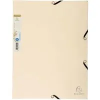 Exacompta 25 Exacompta Sammelmappen "Forever", 380 g/m², DIN A4, Gummizug, 3 Klappen, sand – Produktbild 1 von 1