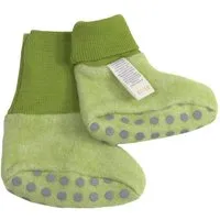 Cosilana Cosilana Baby Fleece Schühchen kbT Wolle Bio Baumwolle, Lindgrün-melange, – Produktbild 1 von 1