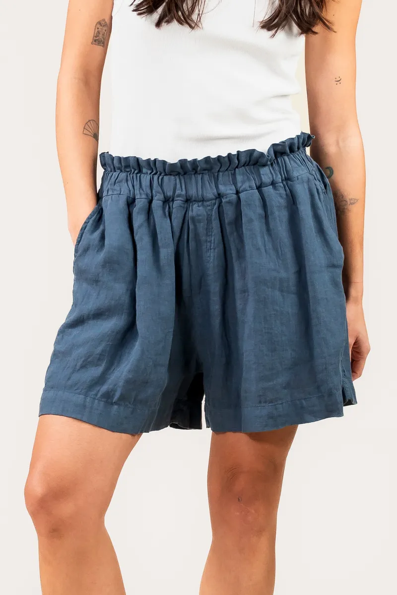Kuyichi Kuyichi Damen vegan Kurze Hose Chloe Vintage Grau, Teal, – Produktbild 2 von 2
