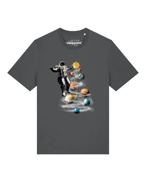 watapparel watapparel T-Shirt Unisex Weltraumreise, Anthracite, – Produktbild 1 von 2