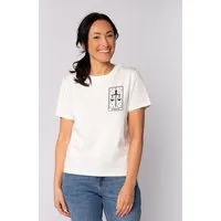 watapparel watapparel T-Shirt Frauen Tarot Justice, Off white, – Produktbild 1 von 1