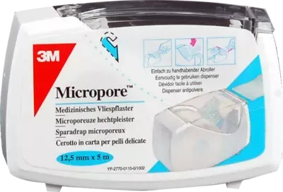 Solventum Germany MICROPORE Vliespfl.1,25 cmx5 m m.Abr.1530NP-0SD 1 St Pflaster – Produktbild 1 von 1