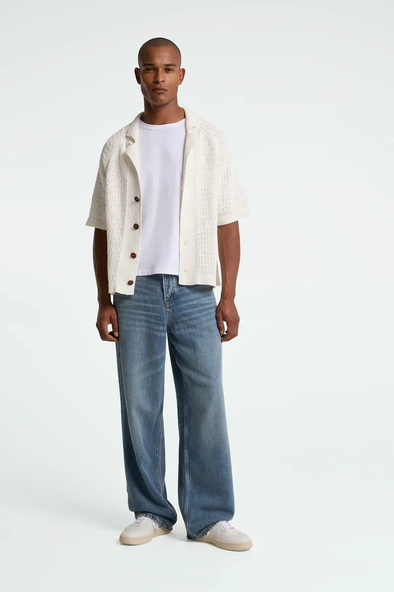 Kings Of Indigo Kings of Indigo Herren vegan Cardigan Egino Weiß, Weiß, – Produktbild 2 von 2