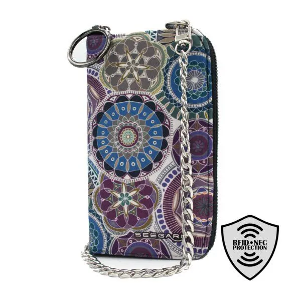 Seegarn Seegarn-Täschle / 2in1 Handy-Tasche und Geldbeutel (MB01), K1 - kette silber, – Produktbild 2 von 4
