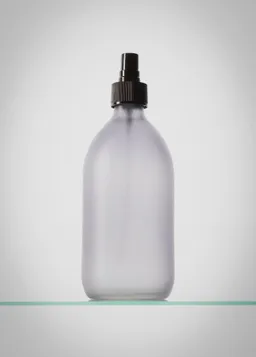 Zerstäuberflasche aus grauem Glas – Produktbild 1 von 1