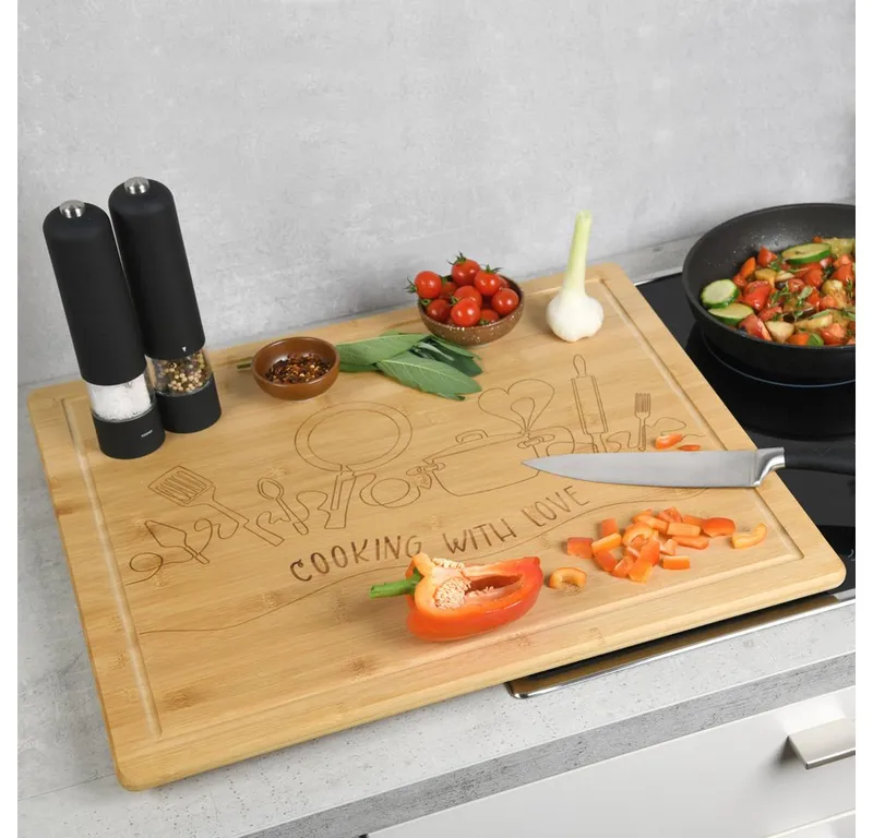 Kesper Kesper Herdabdeckplatte, love, Bambus – Produktbild 3 von 6