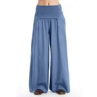 RAVENS VIEW IBIZA RAVENS VIEW IBIZA Damen vegan Rock Hose Easy Indigo Blau – Produktbild 1 von 1