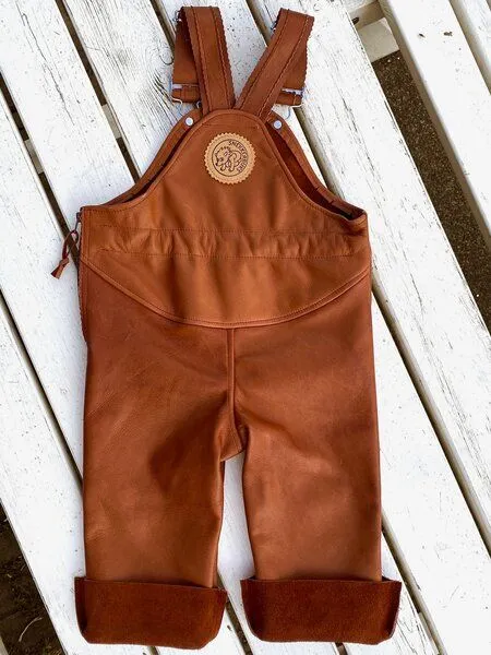Snekkerbuks Snekkerbuks Leder Outdoor- und Matschhose für Kinder, Kupfer, – Produktbild 3 von 4