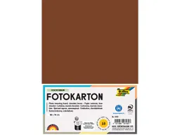 folia folia Fotokarton, 300 g/m², 50 x 70 cm, 10 Bogen, schokobraun – Produktbild 1 von 1
