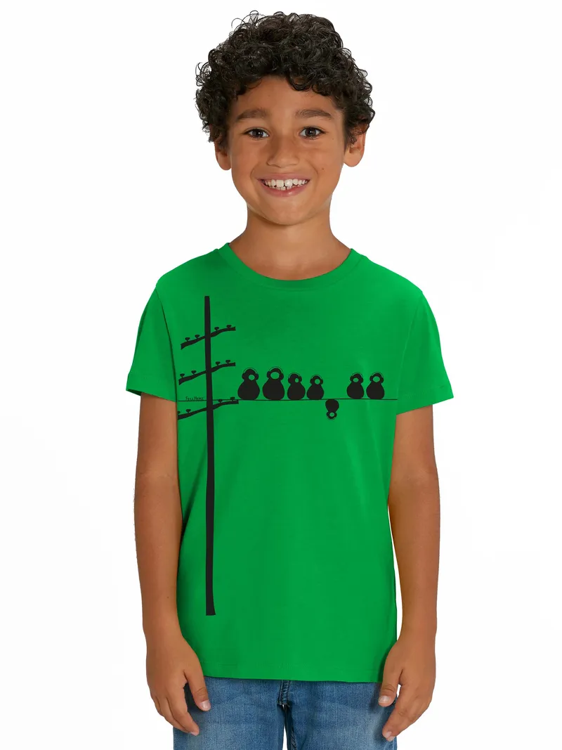 FellHerz Make some noise Kinder T-Shirt fresh green - 9-11 Jahre – Produktbild 1 von 1