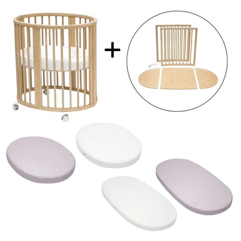 Stokke Stokke Sleepi Kinderbett- und Babybett-Komplettset - Natural - Lavender, Natural - lavender, – Produktbild 1 von 1