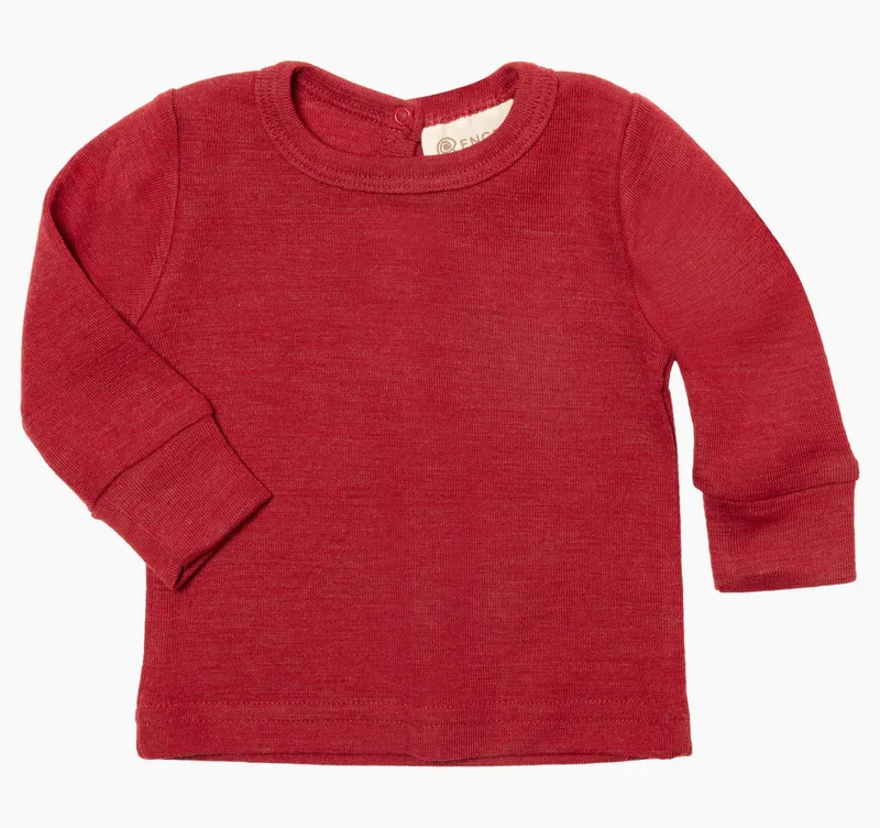 Engel Naturkleidung Langarmshirt, Rot, – Produktbild 1 von 1