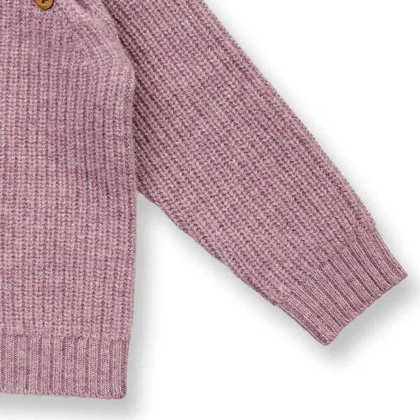 Sense Organics Sense Organics Baby Wollpullover, Modell DIBOO, Mauve melange, – Produktbild 4 von 4