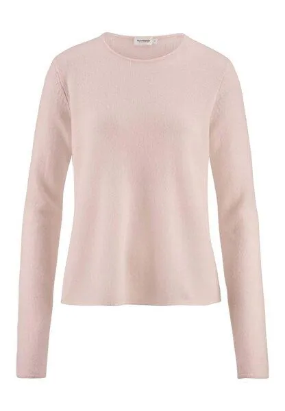 hessnatur hessnatur Strick Pullover Regular BETTER RECYCLING aus reinem Kaschmir, Rosé, – Produktbild 3 von 4
