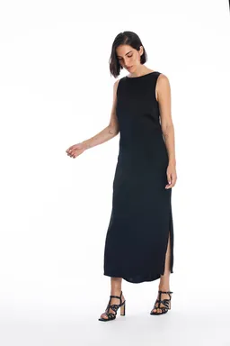 RAVENS VIEW IBIZA RAVENS VIEW IBIZA Damen vegan Kleid Liv Schwarz – Produktbild 1 von 1