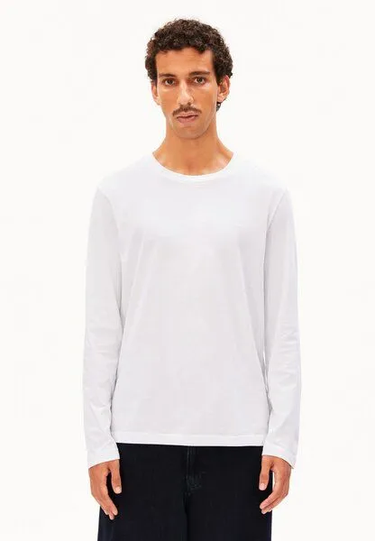 ARMEDANGELS ARMEDANGELS JAAMES Herren Longsleeve aus 100% Bio-Baumwolle, White, – Produktbild 3 von 5