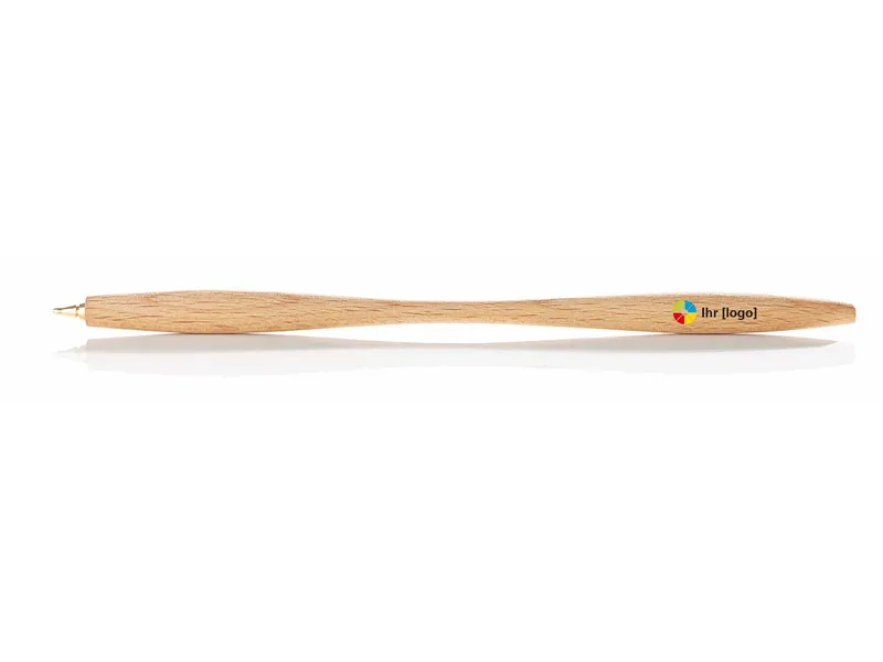 Memo Steckminen-Kugelschreiber 'Shaper' Buche, natur, FSC-zertifiziert – Produktbild 1 von 1