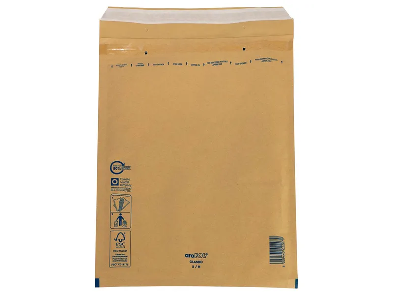 aroFOL aroFOL Luftpolster-Versandtasche 290 x 370 mm (DIN C4) braun – Produktbild 1 von 1