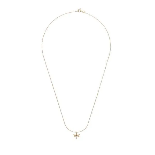 BELLYBIRD Jewellery BELLYBIRD Jewellery Halskette - KLEINE LIBELLE - zarter Anhänger, 925 Silber vergoldet, Silver, – Produktbild 3 von 3