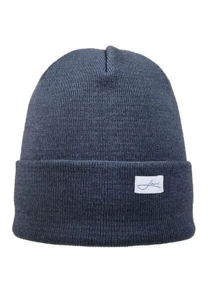 Lou-i Lou-i Mütze aus Merinowolle unisex, Jeansblau, – Produktbild 1 von 3