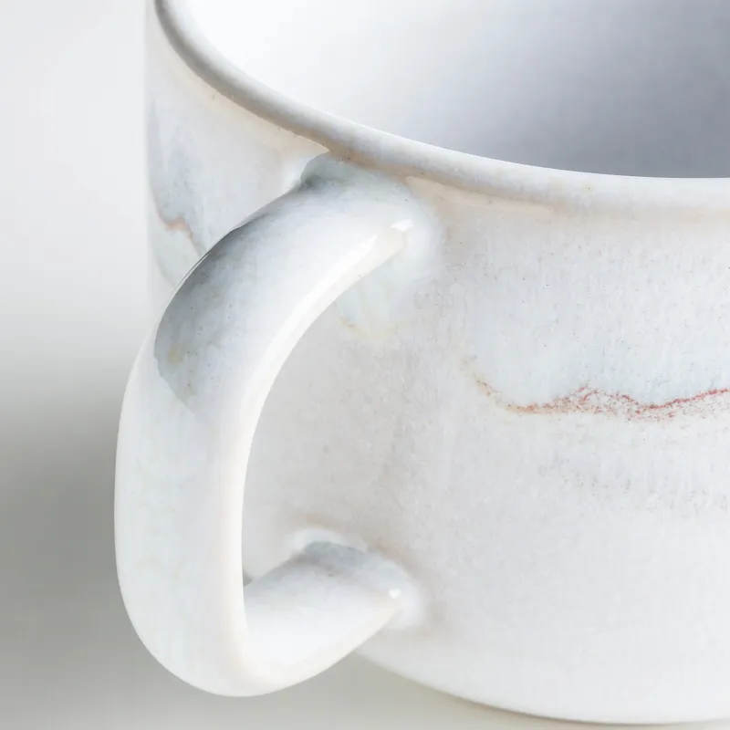 Gipfelstück Gipfelstück Tiefer See Kaffeeobertassen-Set, Steinzeug, Blaugrau, – Produktbild 3 von 4