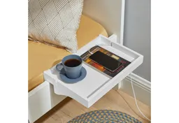 SoBuy Nachttisch NKD01, Klemmregal fürs Bett mit Kabelführung, Bambus, Bettablage mit Kabelführung Regal für Mobiltelefon Fernbedienung – Produktbild 1 von 1