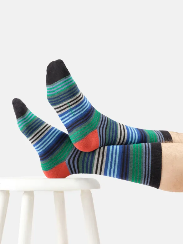 Thought Socken Modell: Strata Stripe, Black marl, – Produktbild 1 von 1