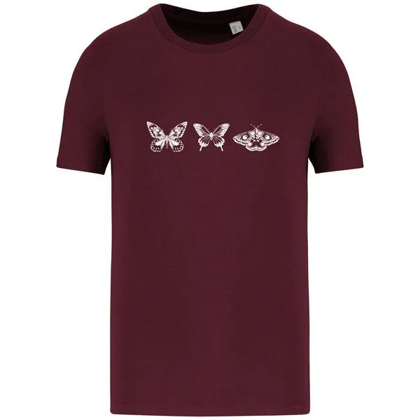 Greenspired Greenspired Basic Bio T-Shirt Metamorphose 155g/m² XXS - 4 XL", Dunkelrot, – Produktbild 1 von 1