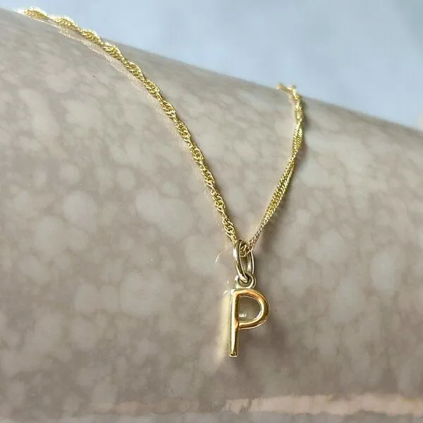 MOANINA MOANINA Anhänger Buchstaben Initialen 14k Echtgold, Gold, – Produktbild 4 von 4