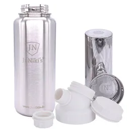 JN JuNiki's JN JuNiki's JuNiki's isolierte Edelstahl Trinkflasche 1 Liter + Teefilter – Produktbild 1 von 1