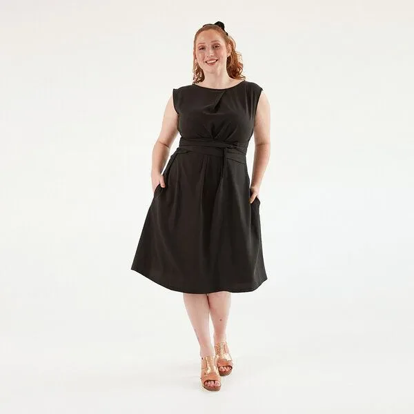 WiDDA berlin WiDDA berlin "Adele" Kleid aus TENCEL®, Schwarz, – Produktbild 1 von 4
