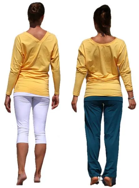 ESPARTO ESPARTO Longshirt Eva, Mangogelb, – Produktbild 1 von 4