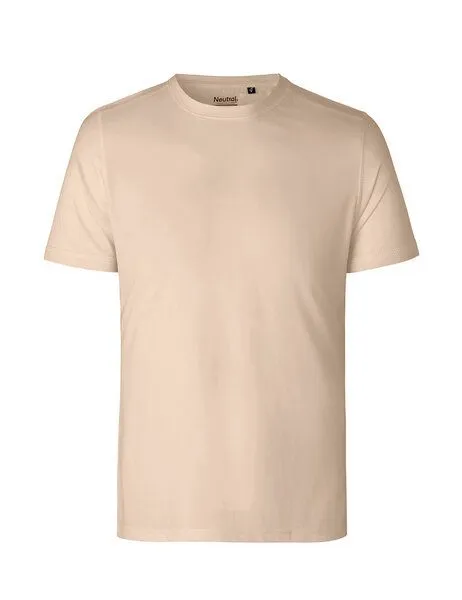 Neutral Neutral® Unisex T-Shirt Sportshirt Laufshirt Bodyfit Körpernah Schnell trocknend von Neutral RPet Recycling Polyester, Sand, – Produktbild 2 von 3
