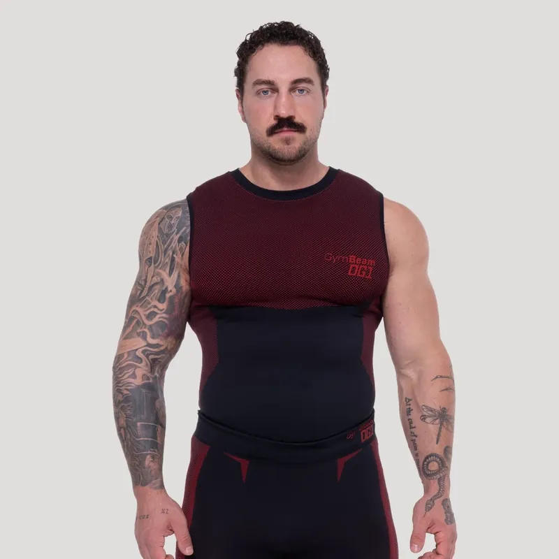 GymBeam OG1 GymBeam OG1 Seamless Tank Top in Black/Red L – Produktbild 1 von 1