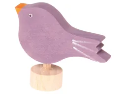 Grimms Grimms Sitzender Vogel Steckfigur aus Lindenholz, bunt lasiert Höhe 5 cm – Produktbild 1 von 1