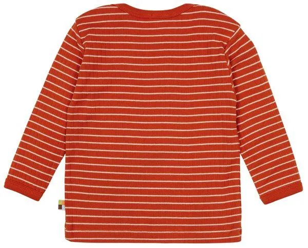 loud + proud loud + proud Babys & Kinder Shirt Langarm Derby Rib, GOTS-zertifiziert, Terracotta(orange), – Produktbild 2 von 2